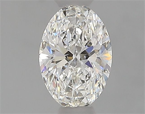 Foto Diamante Natural 0.55 quilates, Ovalado , Color F, claridad SI1 y certificado GIA de