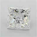 Natural Diamond 1.51 Carats, Princess with  Cut, H Color, VS1 Clarity and Certified by GIA