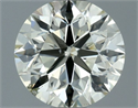 Natural Diamond 0.70 Carats, Round with Excellent Cut, K Color, SI1 Clarity and Certified by IGI