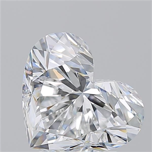 Picture of Natural Diamond 3.01 Carats, Heart with  Cut, E Color, VS2 Clarity and Certified by GIA