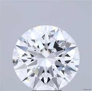 Picture of Lab Grown Diamond 5.52 Carats, Round with Excellent Cut, D Color, VVS2 Clarity and Certified by IGI
