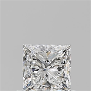 Picture of Natural Diamond 0.56 Carats, Princess with  Cut, F Color, VS2 Clarity and Certified by GIA