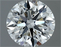 Natural Diamond 0.70 Carats, Round with Excellent Cut, G Color, VS2 Clarity and Certified by IGI