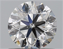Natural Diamond 0.90 Carats, Round with Very Good Cut, D Color, SI1 Clarity and Certified by GIA