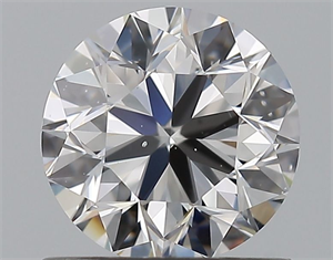Picture of Natural Diamond 0.90 Carats, Round with Very Good Cut, D Color, SI1 Clarity and Certified by GIA