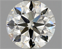 Natural Diamond 0.90 Carats, Round with Excellent Cut, K Color, VS1 Clarity and Certified by GIA