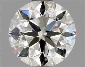 Picture of Natural Diamond 0.90 Carats, Round with Excellent Cut, K Color, VS1 Clarity and Certified by GIA
