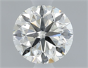 Natural Diamond 0.50 Carats, Round with Very Good Cut, K Color, I1 Clarity and Certified by GIA