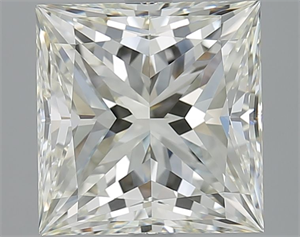 Picture of Natural Diamond 5.02 Carats, Princess with  Cut, J Color, VVS1 Clarity and Certified by IGI