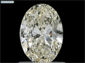Natural Diamond 1.01 Carats, Oval with  Cut, L Color, SI1 Clarity and Certified by GIA