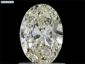Picture of Natural Diamond 1.01 Carats, Oval with  Cut, L Color, SI1 Clarity and Certified by GIA