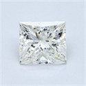 Natural Diamond 1.01 Carats, Princess with  Cut, J Color, VS1 Clarity and Certified by GIA