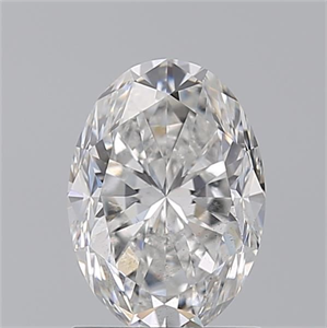 Picture of Natural Diamond 1.48 Carats, Oval with  Cut, E Color, SI1 Clarity and Certified by GIA