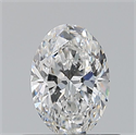 Natural Diamond 0.56 Carats, Oval with  Cut, E Color, VS1 Clarity and Certified by GIA