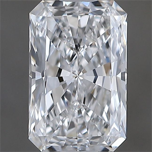 Picture of Natural Diamond 0.70 Carats, Radiant with  Cut, D Color, VVS1 Clarity and Certified by GIA