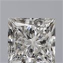 Natural Diamond 0.71 Carats, Princess with  Cut, G Color, VS1 Clarity and Certified by GIA