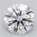 Lab Grown Diamond 3.31 Carats, Round with Ideal Cut, D Color, FL Clarity and Certified by IGI
