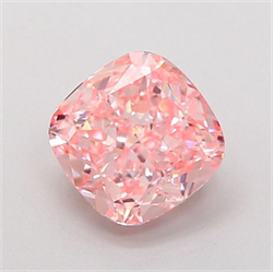 Picture of Lab Grown Diamond 2.26 Carats, CUSHION MODIFIED with  Cut, Fancy Vivid Pink Color, VVS2 Clarity and Certified by IGI