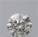 Natural Diamond 0.40 Carats, Round with Excellent Cut, H Color, SI1 Clarity and Certified by IGI