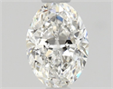 Natural Diamond 0.50 Carats, Oval with  Cut, F Color, VVS1 Clarity and Certified by GIA