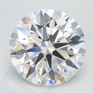 Picture of Lab Grown Diamond 4.42 Carats, Round with Excellent Cut, D Color, VVS1 Clarity and Certified by GIA