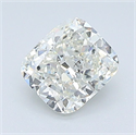 Diamante Natural 0.90 quilates, Del cojín , Color I, claridad SI1 y certificado GIA