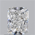 Natural Diamond 0.70 Carats, Radiant with  Cut, E Color, VS2 Clarity and Certified by GIA