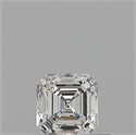 Natural Diamond 0.50 Carats, Asscher with  Cut, E Color, VVS1 Clarity and Certified by GIA