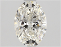 Natural Diamond 1.04 Carats, Oval with  Cut, H Color, VVS2 Clarity and Certified by GIA