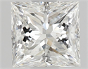 Natural Diamond 0.50 Carats, Princess with  Cut, F Color, VS1 Clarity and Certified by GIA