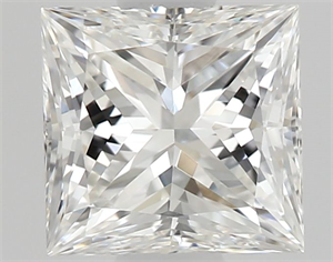 Picture of Natural Diamond 0.50 Carats, Princess with  Cut, F Color, VS1 Clarity and Certified by GIA