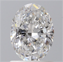 Natural Diamond 1.00 Carats, Oval with  Cut, E Color, SI2 Clarity and Certified by GIA
