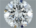 Natural Diamond 0.50 Carats, Round with Very Good Cut, F Color, VS2 Clarity and Certified by GIA
