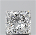 Natural Diamond 1.21 Carats, Princess with  Cut, E Color, VS2 Clarity and Certified by GIA