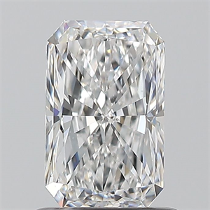 Picture of Natural Diamond 1.01 Carats, Radiant with  Cut, D Color, SI2 Clarity and Certified by GIA