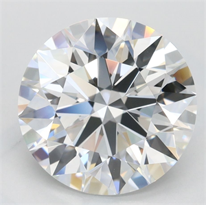 Picture of Lab Grown Diamond 3.16 Carats, Round with Ideal Cut, D Color, IF Clarity and Certified by IGI
