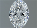 Natural Diamond 0.50 Carats, Oval with  Cut, E Color, VS1 Clarity and Certified by GIA