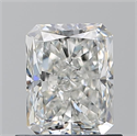 Natural Diamond 0.90 Carats, Radiant with  Cut, H Color, SI1 Clarity and Certified by GIA