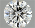 Natural Diamond 0.42 Carats, Round with Excellent Cut, I Color, VVS2 Clarity and Certified by GIA