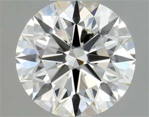 Picture of Natural Diamond 0.42 Carats, Round with Excellent Cut, I Color, VVS2 Clarity and Certified by GIA