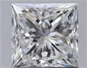 Natural Diamond 0.90 Carats, Princess with  Cut, E Color, SI1 Clarity and Certified by GIA