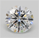 Lab Grown Diamond 1.02 Carats, Round with Ideal Cut, D Color, VVS2 Clarity and Certified by IGI
