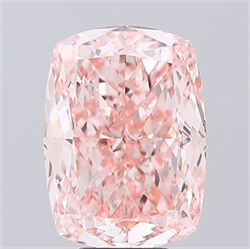 Picture of Lab Grown Diamond 8.03 Carats, CUSHION MODIFIED with  Cut, Fancy Intense Pink Color, VVS2 Clarity and Certified by IGI