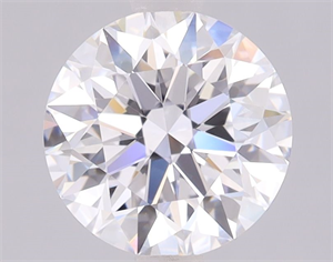 Picture of Lab Grown Diamond 2.01 Carats, Round with Ideal Cut, D Color, IF Clarity and Certified by IGI