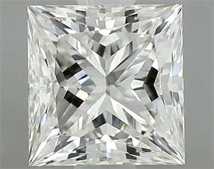 Picture of Natural Diamond 0.90 Carats, Princess with  Cut, J Color, IF Clarity and Certified by GIA