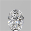 Natural Diamond 0.50 Carats, Oval with  Cut, E Color, VS1 Clarity and Certified by GIA