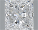 Natural Diamond 2.50 Carats, Princess with  Cut, D Color, VS2 Clarity and Certified by GIA