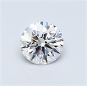 Diamante Natural 0.44 quilates, Redondo , Color D, claridad VVS2 y certificado GIA