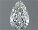 Natural Diamond 0.71 Carats, Pear with  Cut, H Color, VVS2 Clarity and Certified by GIA