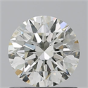 Natural Diamond 0.91 Carats, Round with Excellent Cut, J Color, SI1 Clarity and Certified by GIA